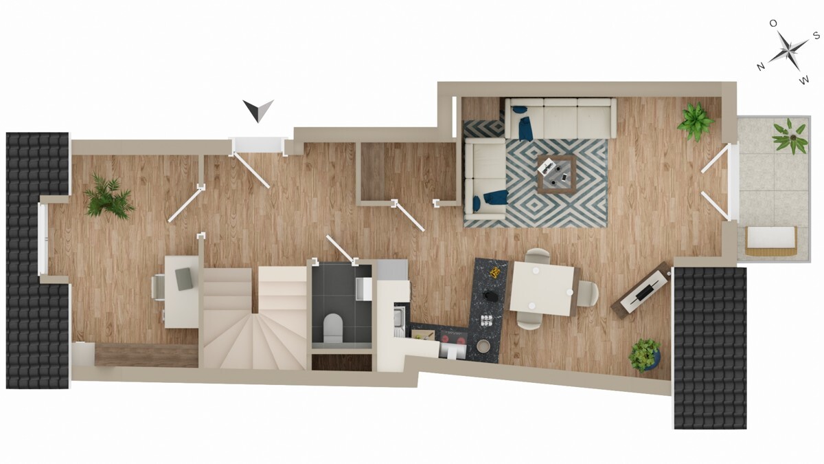 Grundriss Wohnung 9 5.OG