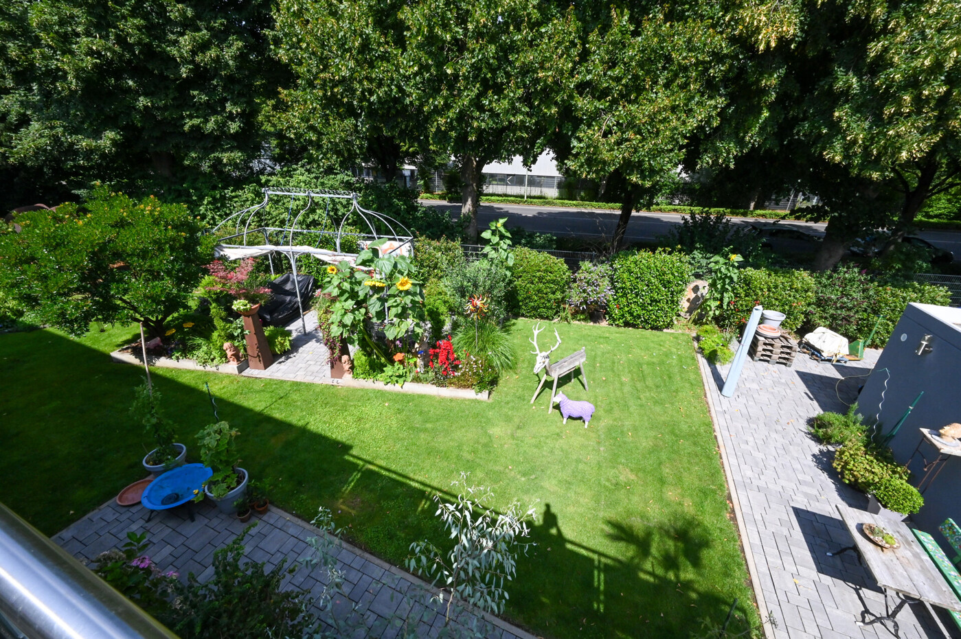 Blick in den Gemeinschaftsgarten