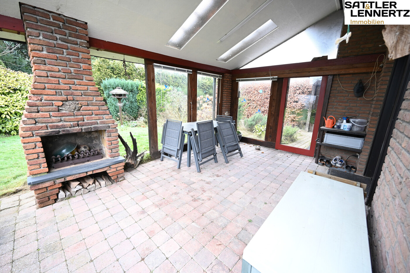 Überdachte Terrasse