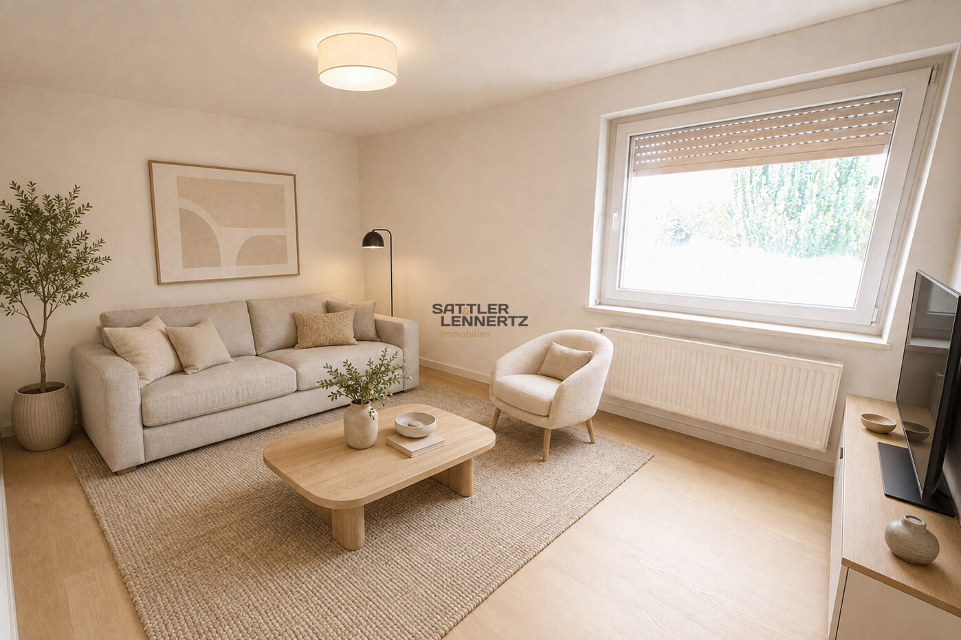 KI-Annimiert Wohnzimmer