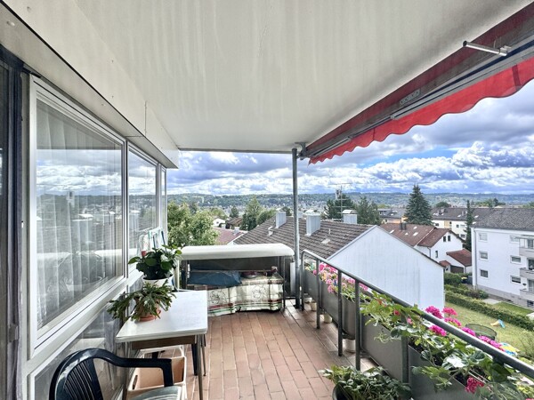 Balkon mit Blick auf den Mehlsack