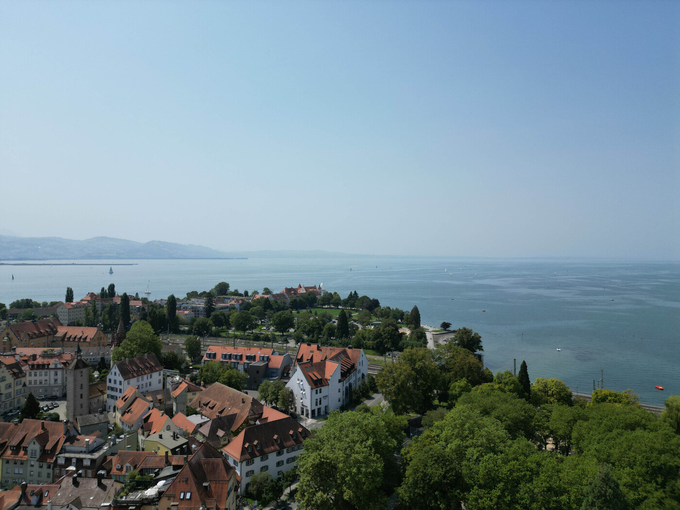 Luftaufnahme Insel Lindau