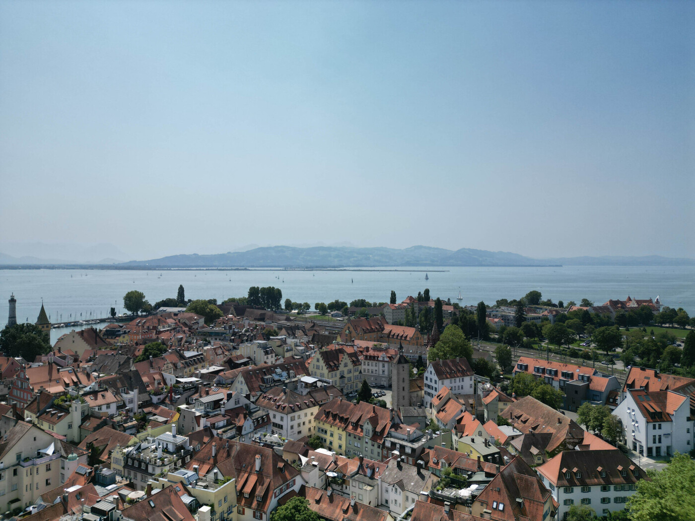 Luftaufnahme Insel Lindau
