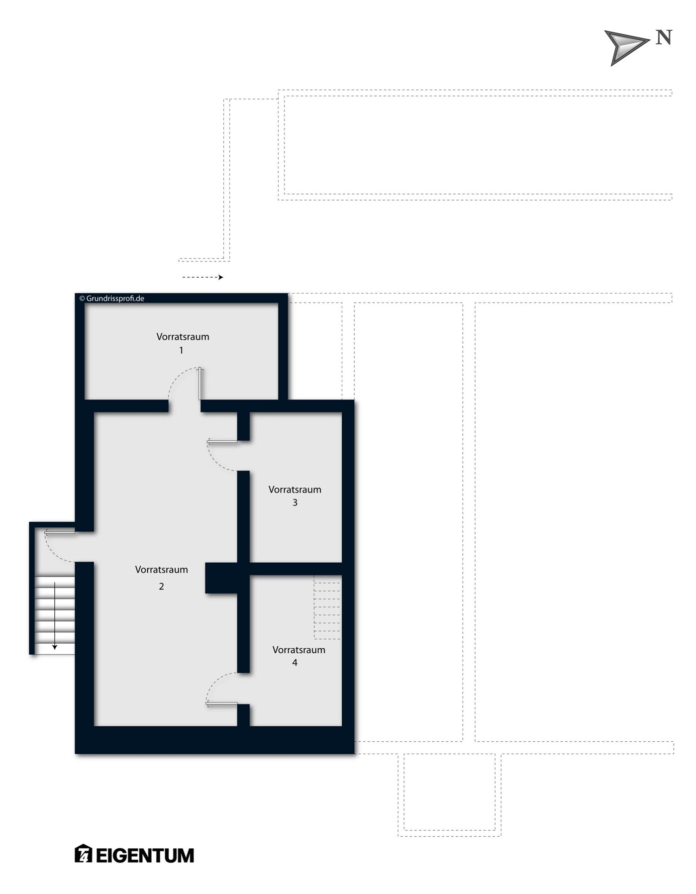 Grundriss UG (aus der Baugenehmigung)