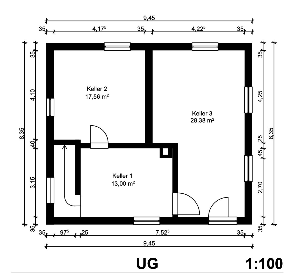 Grundriss Untergeschoss