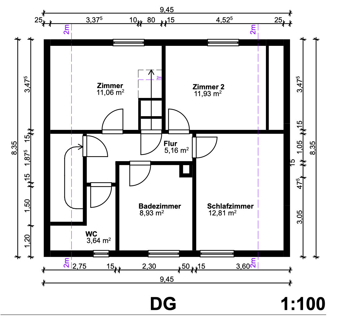 Grundriss Dachgeschoss