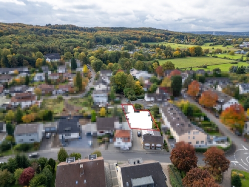 Luftaufnahme_Holzlar_630 qm Teilgrundstück mit Markierung