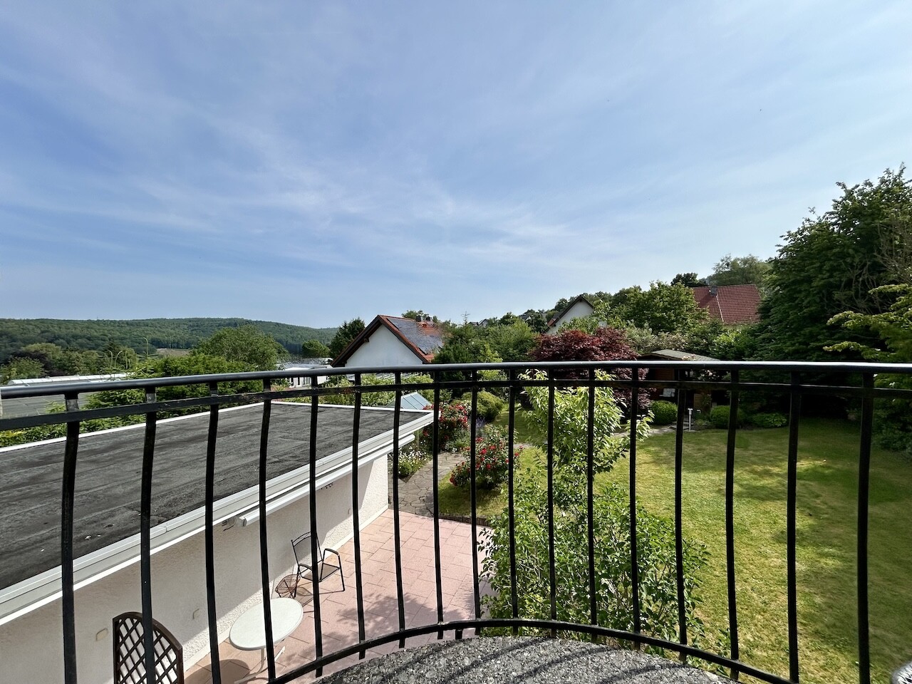 Blick vom Balkon