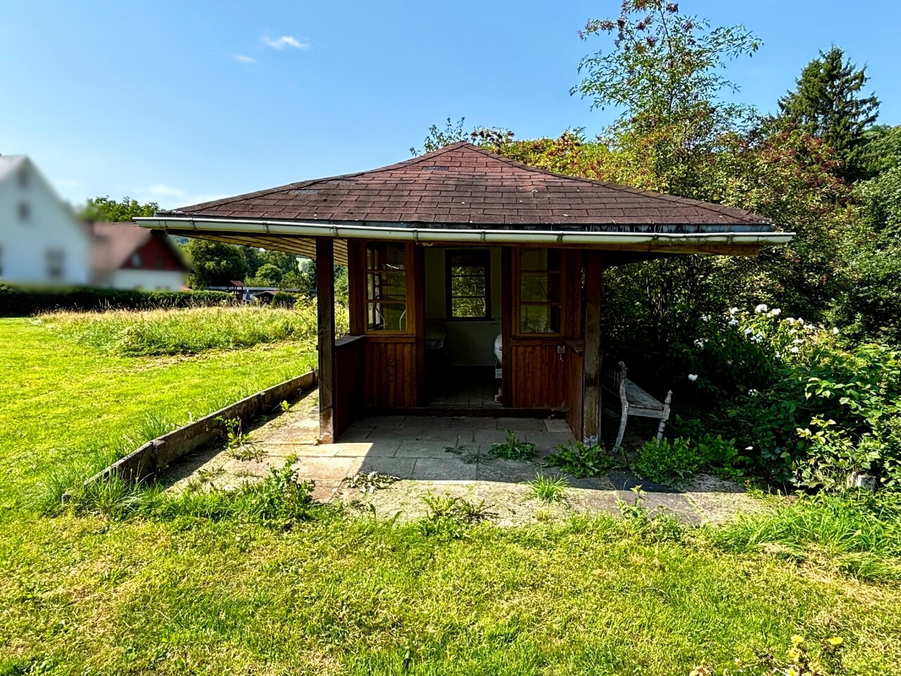 Hütte am Teich