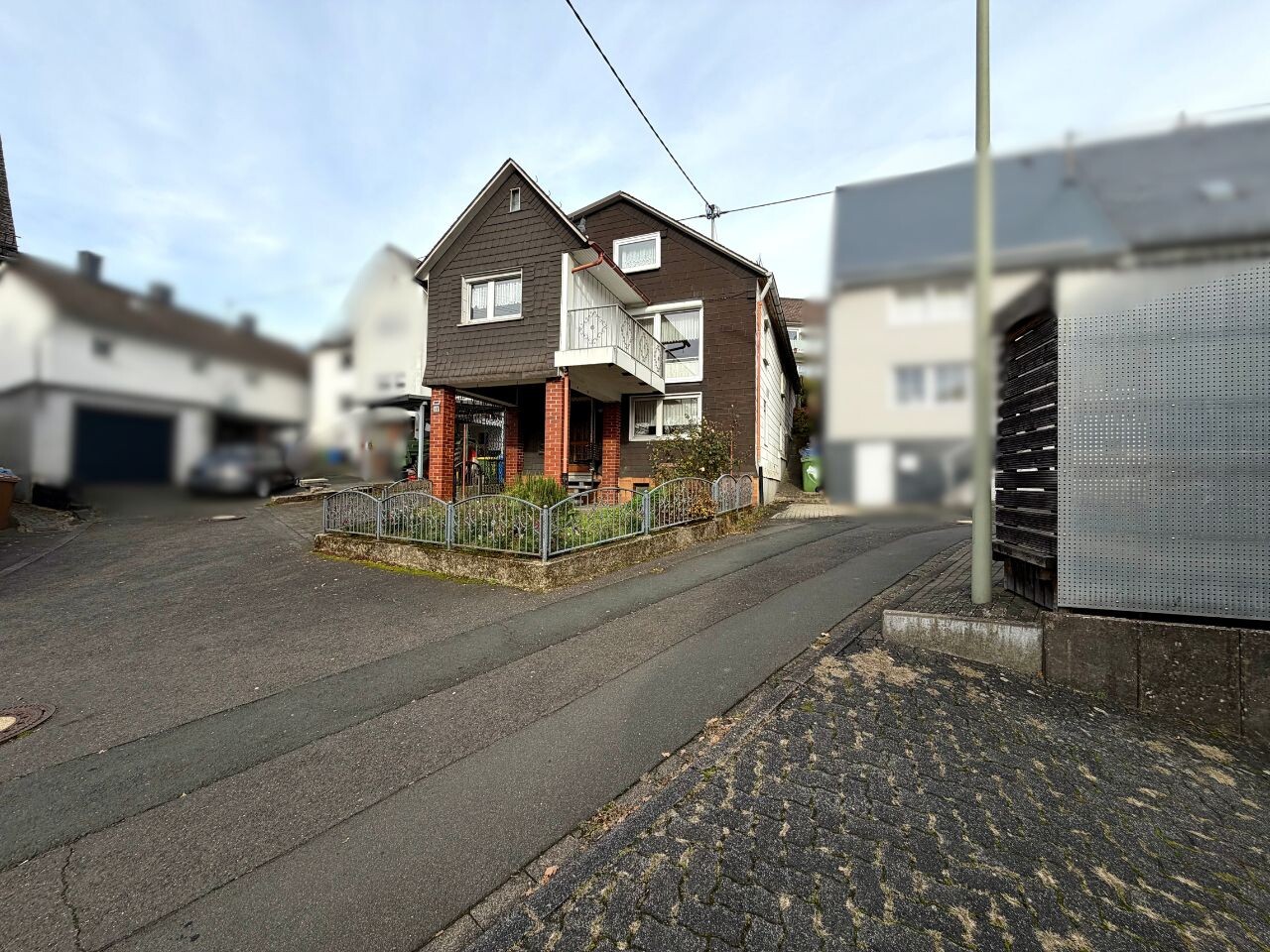 Seitliche Frontansicht