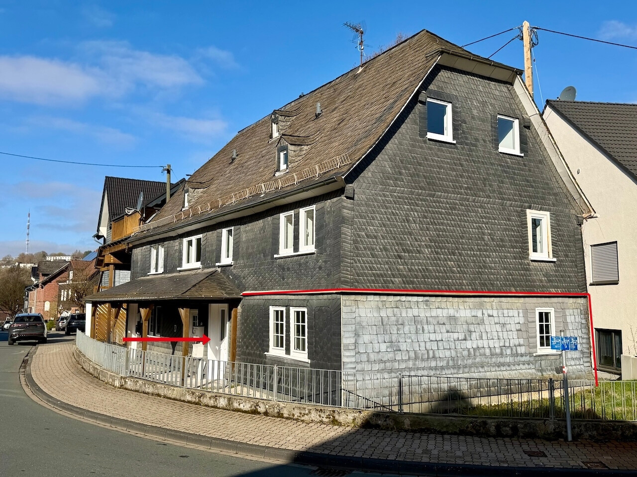 Wohnung eingezeichnet