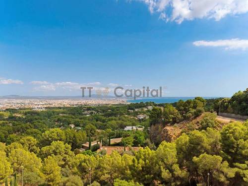 Luxusanwesen in Palma Son Vida mit Panoramablick auf die Bucht und die Stadt Palma - Mallorca