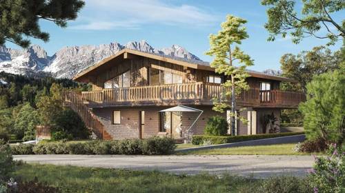 Ski-In / Ski-Out: modernes Tiroler Neubau-Chalet (DHH) mit Pool am Wilden Kaiser