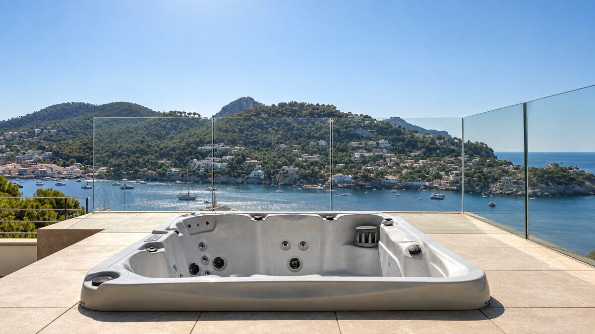 Erste Meereslinie Villa mit panoramischem Blick in Port Andratx
