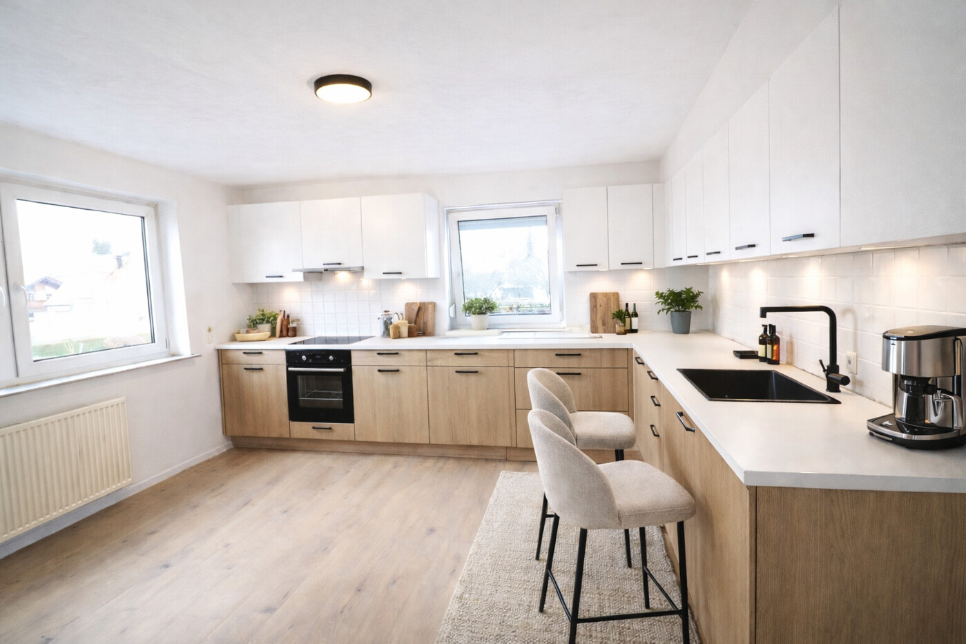 Homestaging der hellen Küche