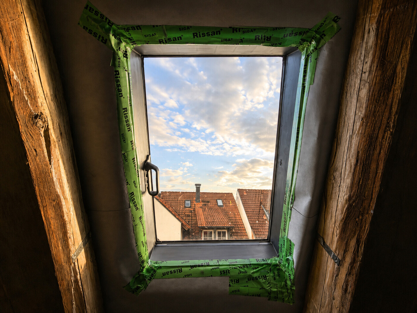 DG Blick aus neuen Dachfenstern