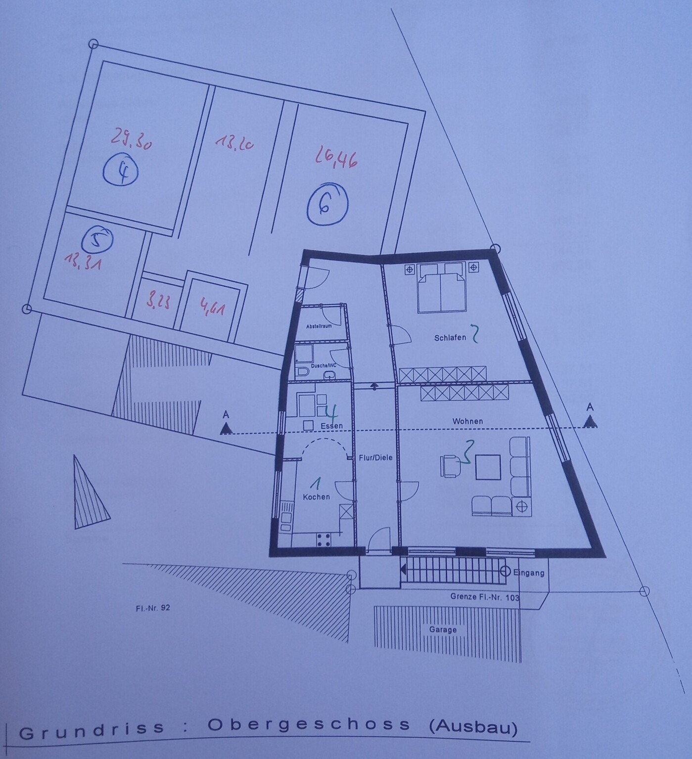 Grundriss Obergeschoss