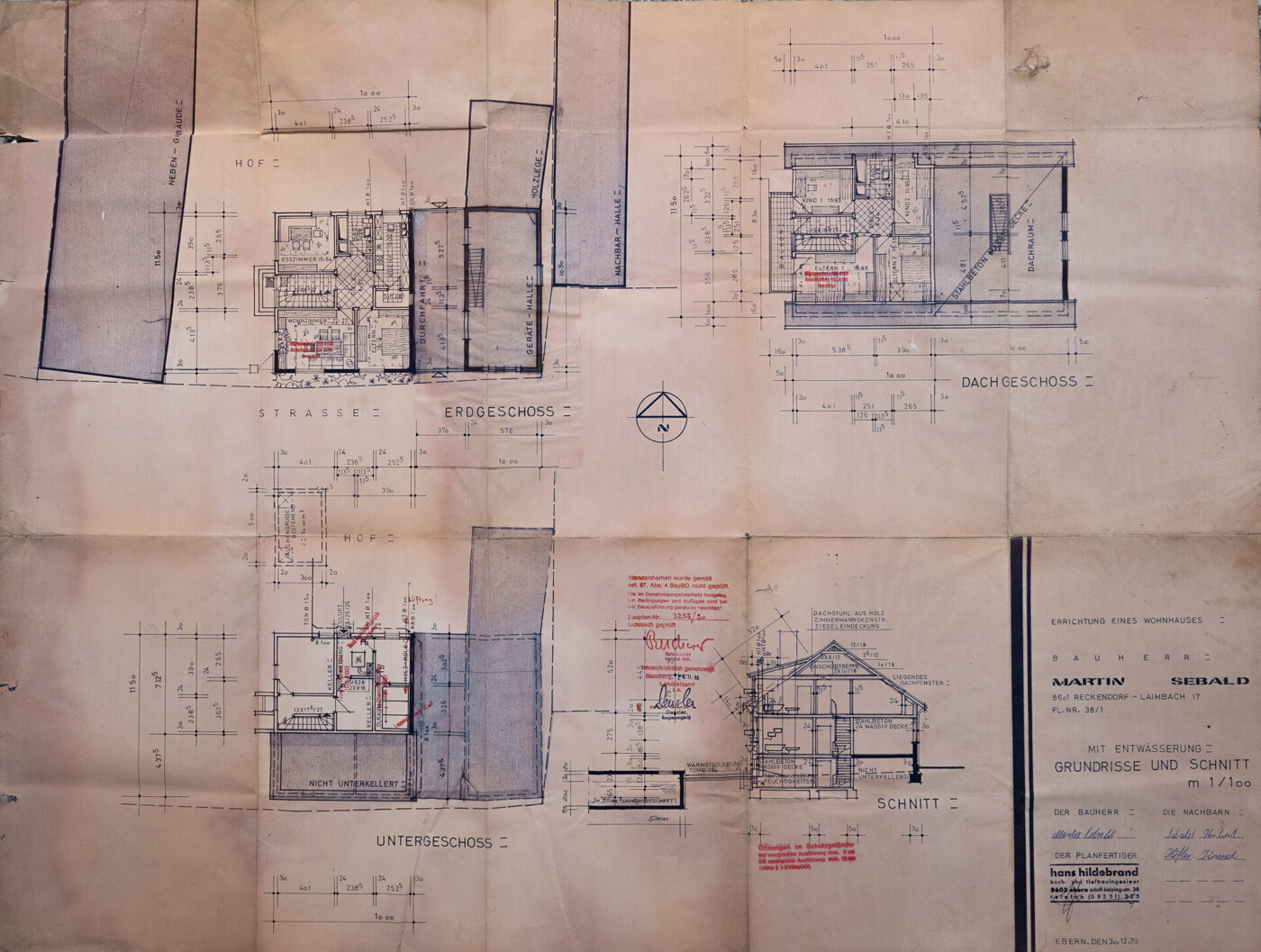 Grundriss Wohnhaus 1984