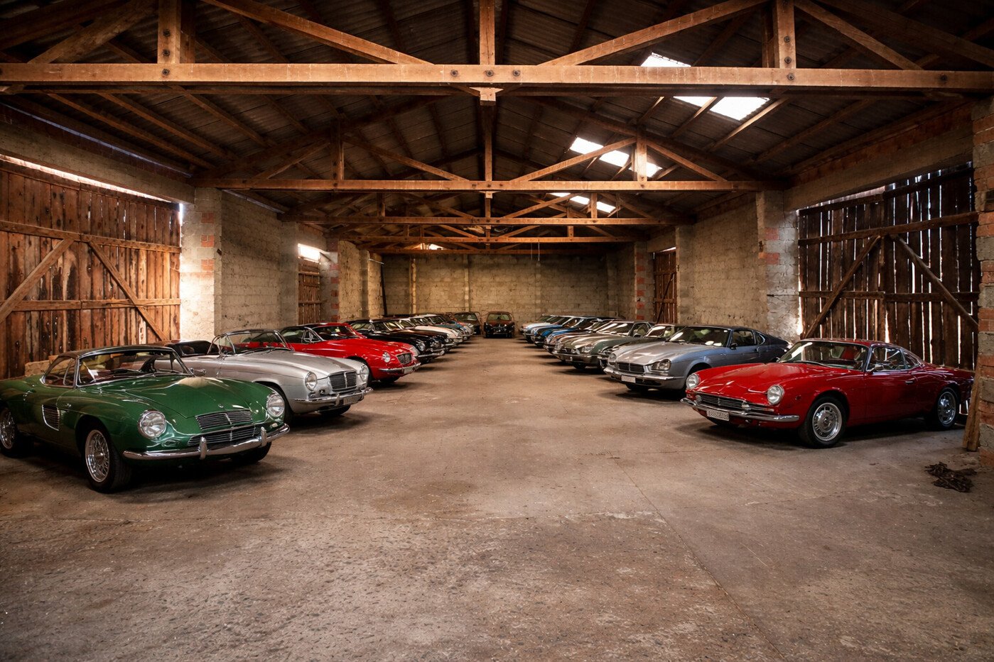 Platz für Ihre Oldtimer in der Halle - digitale Visualisierung