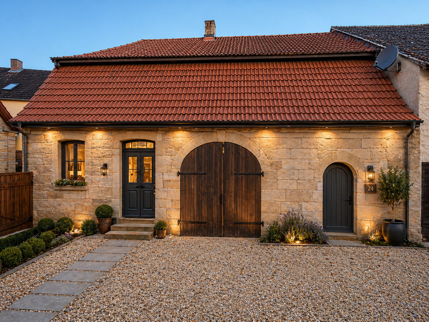 So könnte das historische Sandsteinhaus nach der Sanierung aussehen