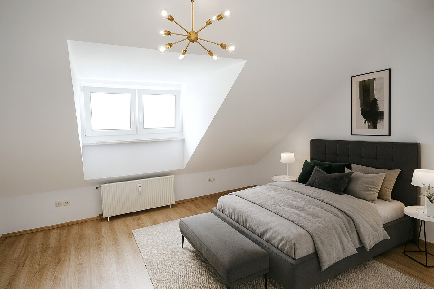 Homestaging des Schlafzimmers