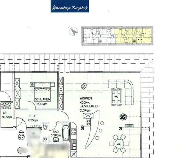 Grundriss der Traumwohnung