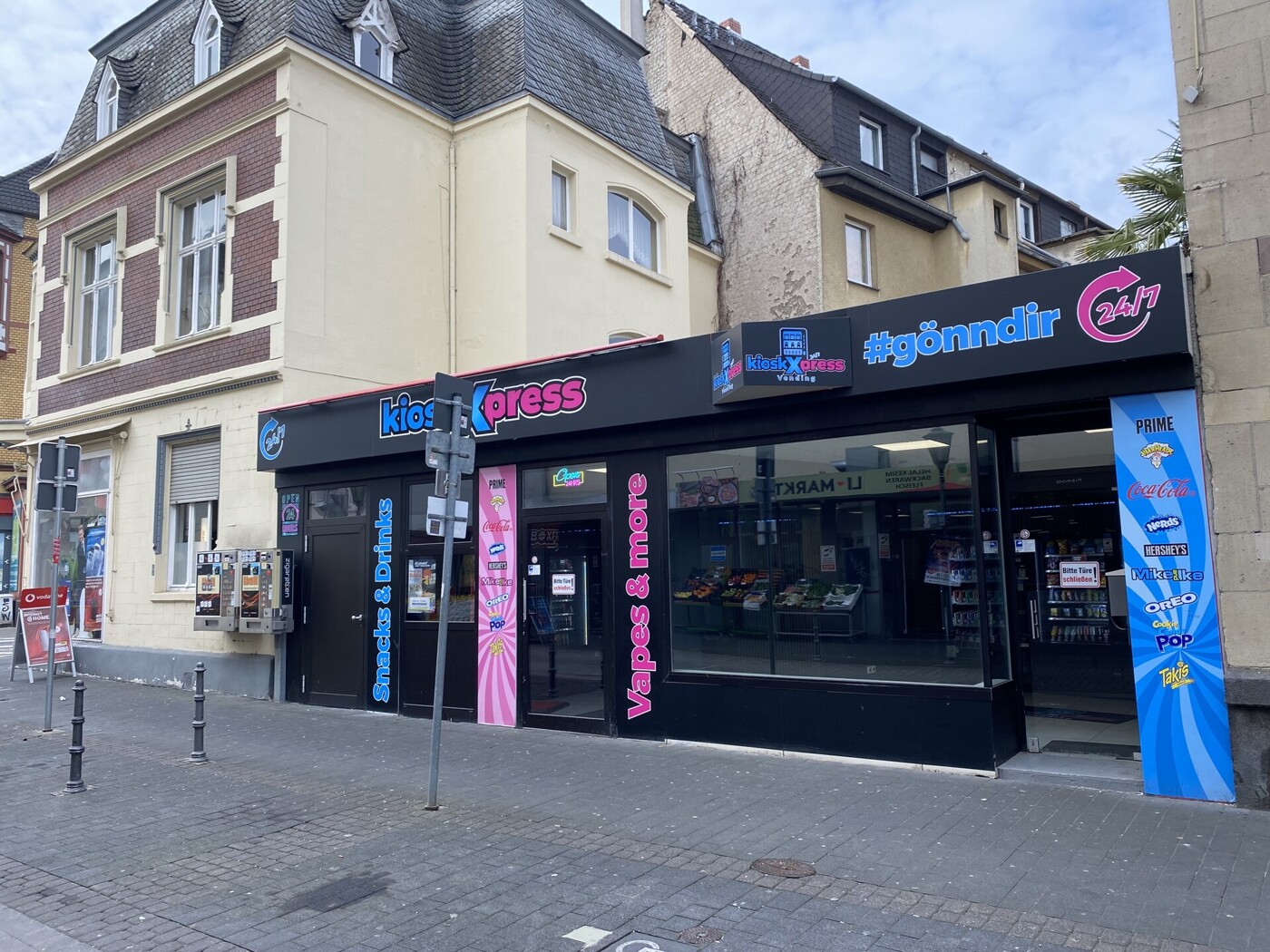 Seitenansicht-Kiosk
