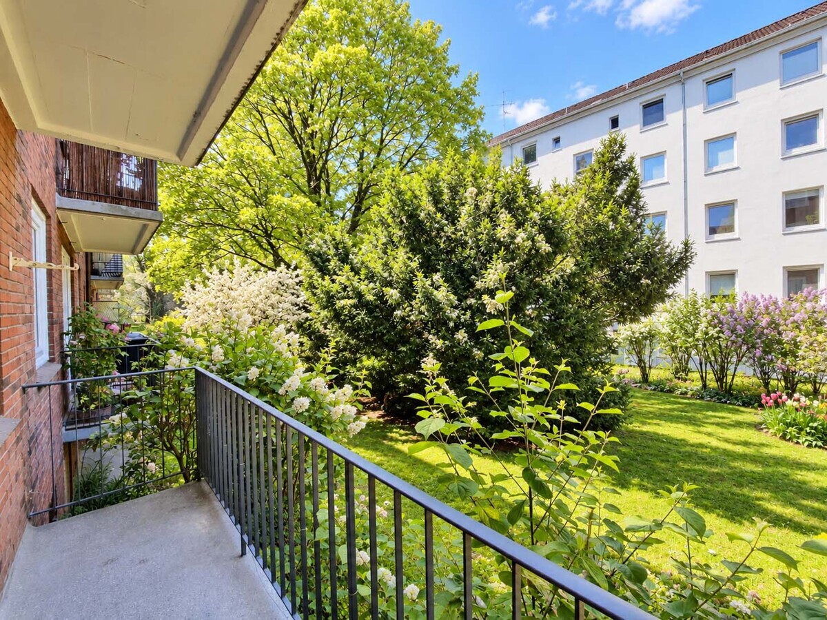 Blick vom Balkon