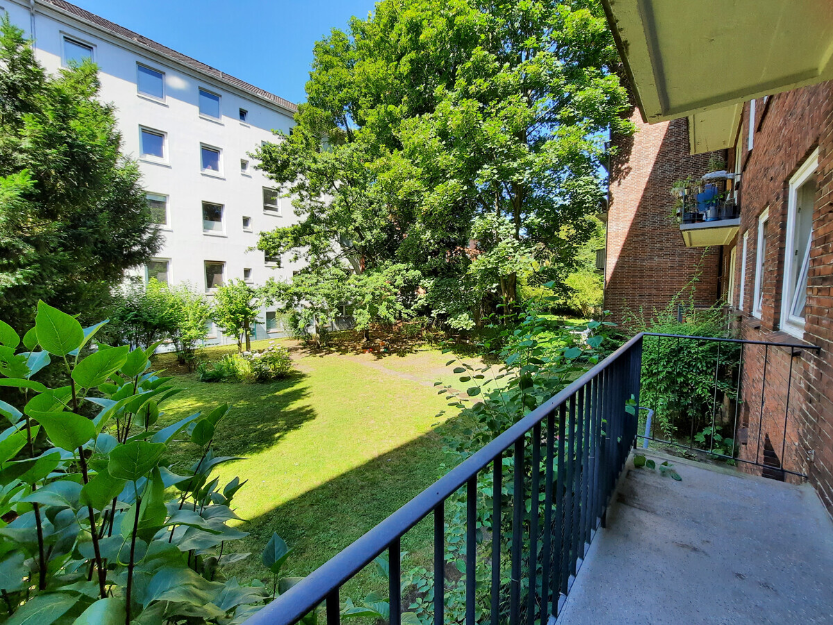Blick vom Balkon