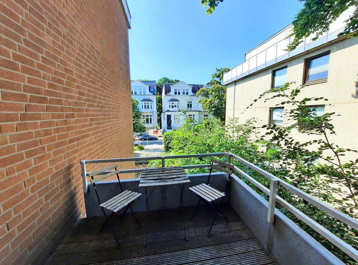 Blick vom Balkon