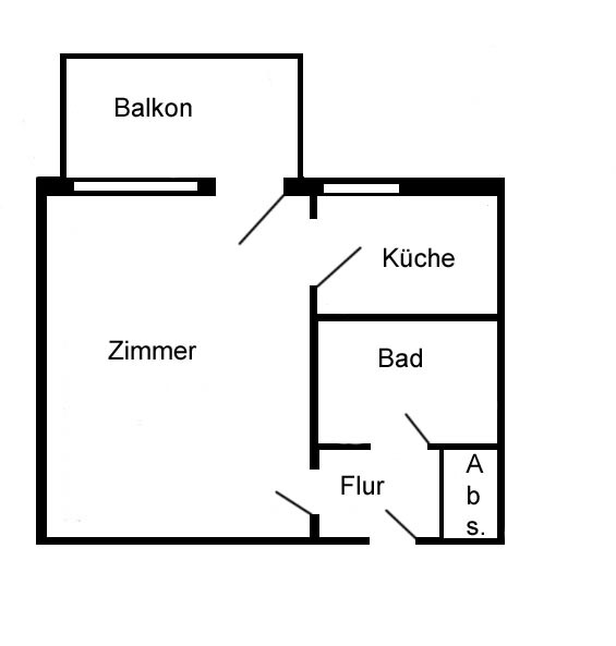 Perfekte Single-Wohnung im Komponistenviertel: 1 Zimmer mit Balkon - Foto 3
