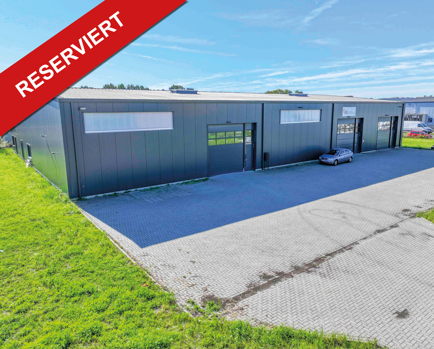 ! Reserviert ! Große Gewerbehalle mit Büroräumen im Industriegebiet von 21943 Elmenhorst/ Lanken
