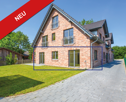 22952 Lütjensee - Frisch fertiggestellte 3-Zimmer-Wohnung mit Terrasse, Keller und Carport