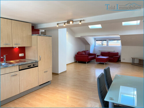 geräumiger Wohnraum / Küche