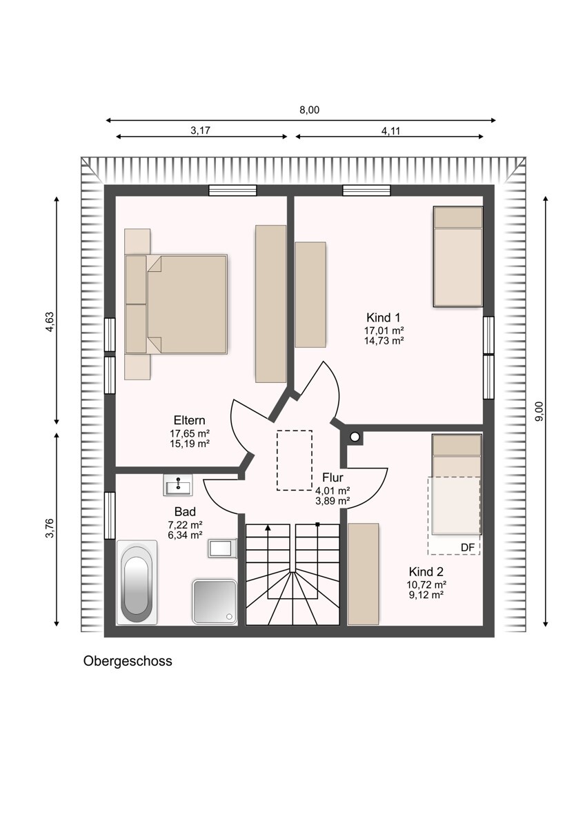 Grundriss Dachgeschoss