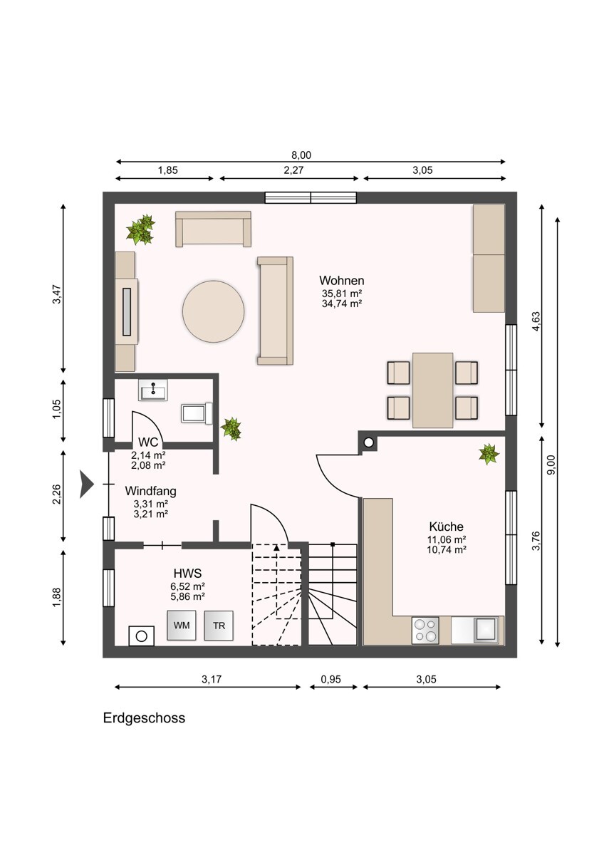 Grundriss Erdgeschoss
