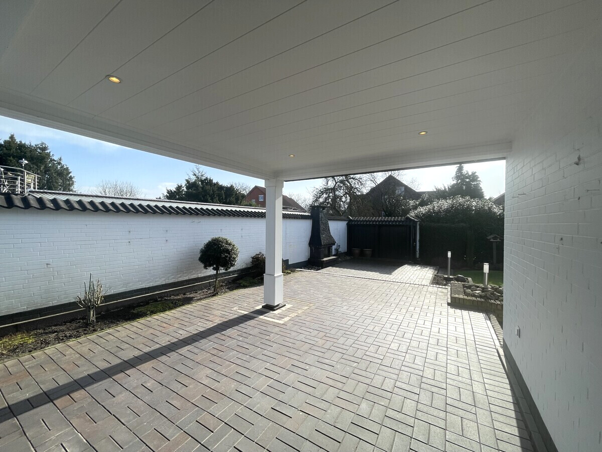 Überdachter Terrassenbereich