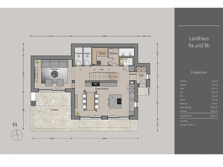 topspeed-immobilien-9a 9b EG-Steiermark-Pichl-MONTE_LAGO_–_Luxuriöse_Alpenchalets_mit_erstklassigem_Renditepotenzial_Typ_Landhaus_9a/9b