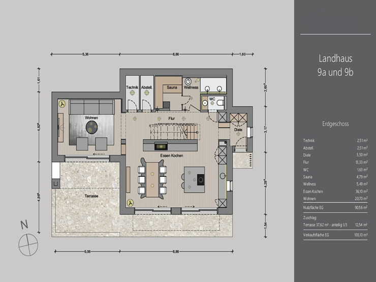 topspeed-immobilien-Plan Landhaus 2-Steiermark-Pichl-MONTE_LAGO_–_Luxuriöse_Alpenchalets_mit_erstklassigem_Renditepotenzial_Typ_Landhaus_9a/9b