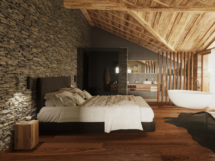 topspeed-immobilien-Schlafzimmer-Steiermark-Pichl-MONTE_LAGO_–_Luxuriöse_Alpenchalets_mit_erstklassigem_Renditepotenzial_Typ_Landhaus_9a/9b