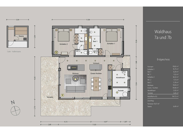 topspeed-immobilien-7a 7b EG--Pichl-MONTE_LAGO_–_Attraktives_Ferienchalet_mit_Top-Vermietungspotenzial_|_Typ_Waldhaus_7b