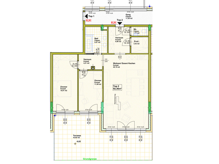 topspeed-immobilien-Plan Top 2-Steiermark-Schladming-Hochwertige,_vollmöblierte_91,75m²_Mietwohnung_mit_Tiefgarage_und_2_Schlafzimmern_im_Zentrum