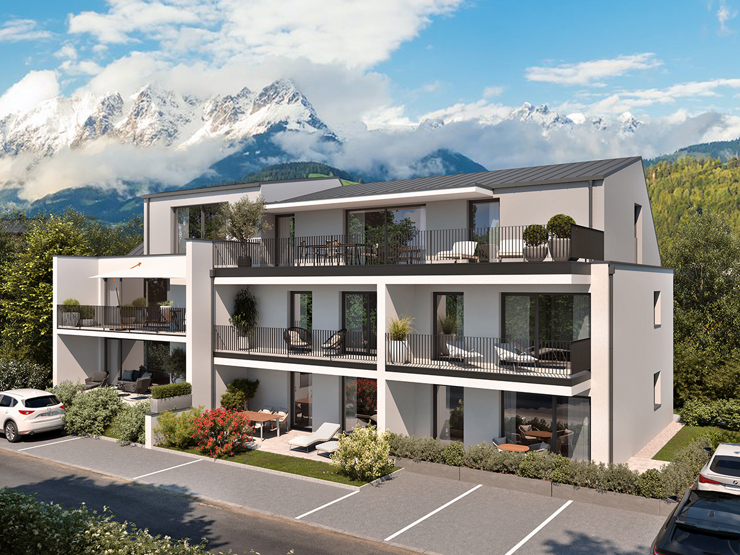 topspeed-immobilien-Außenansicht -Salzburg-Bischofshofen-Helle_Familienwohnung_mit_Garten,_Terrasse_und_Balkon_in_schöner_Lage