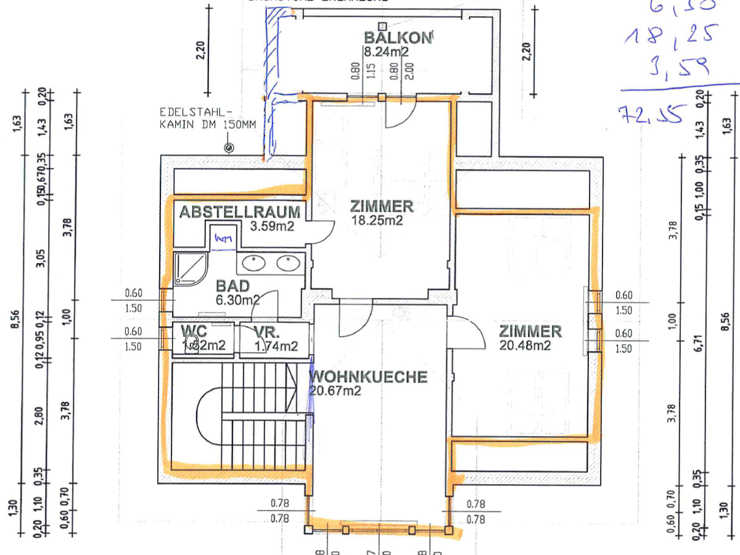 topspeed-immobilien-Plan DG-Steiermark-Haus_im_Ennstal-75,84m²_Dachgeschoß-Wohnung_in_Ruperting