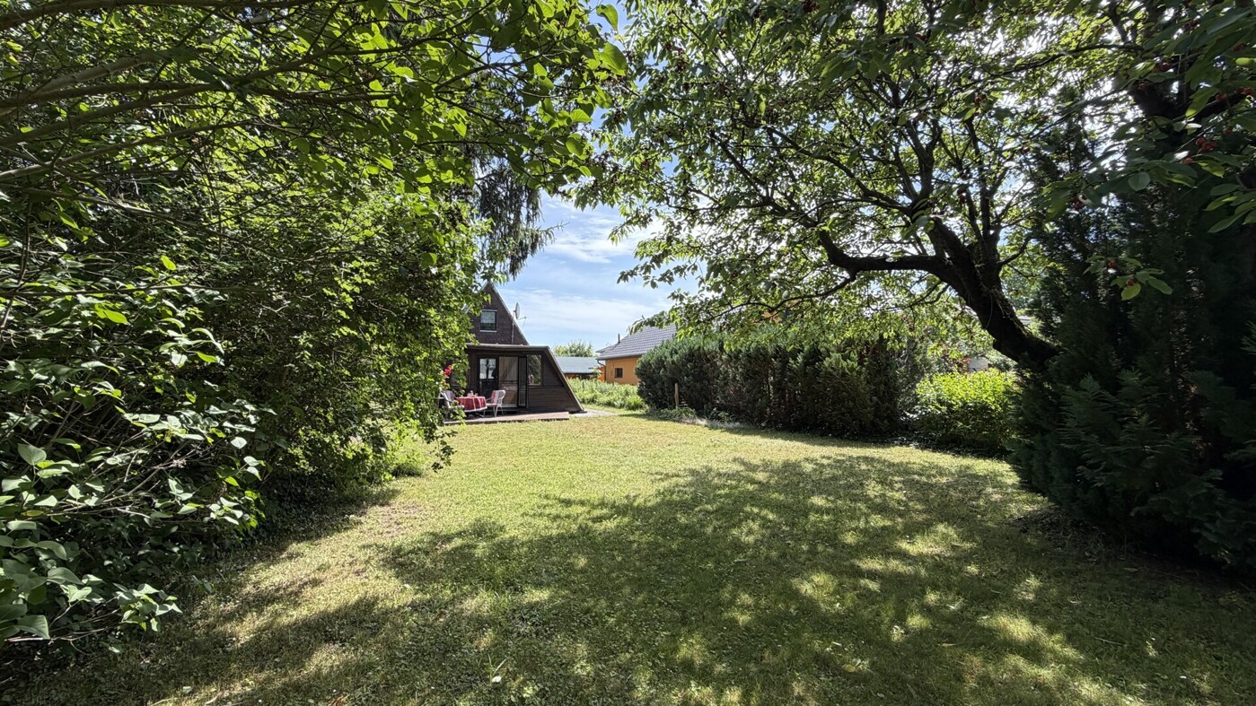 Gartenblick zum Haus