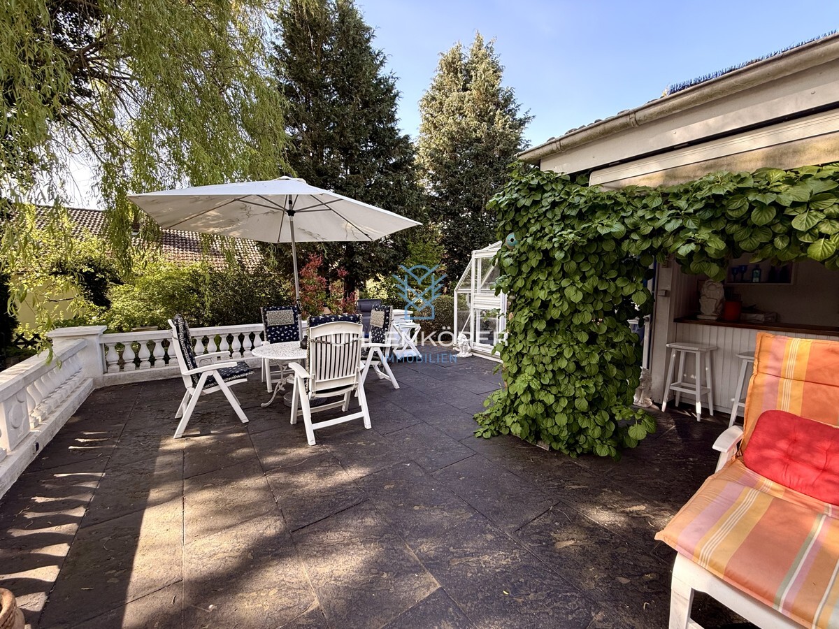 Lounge-Bereich auf der Terrasse