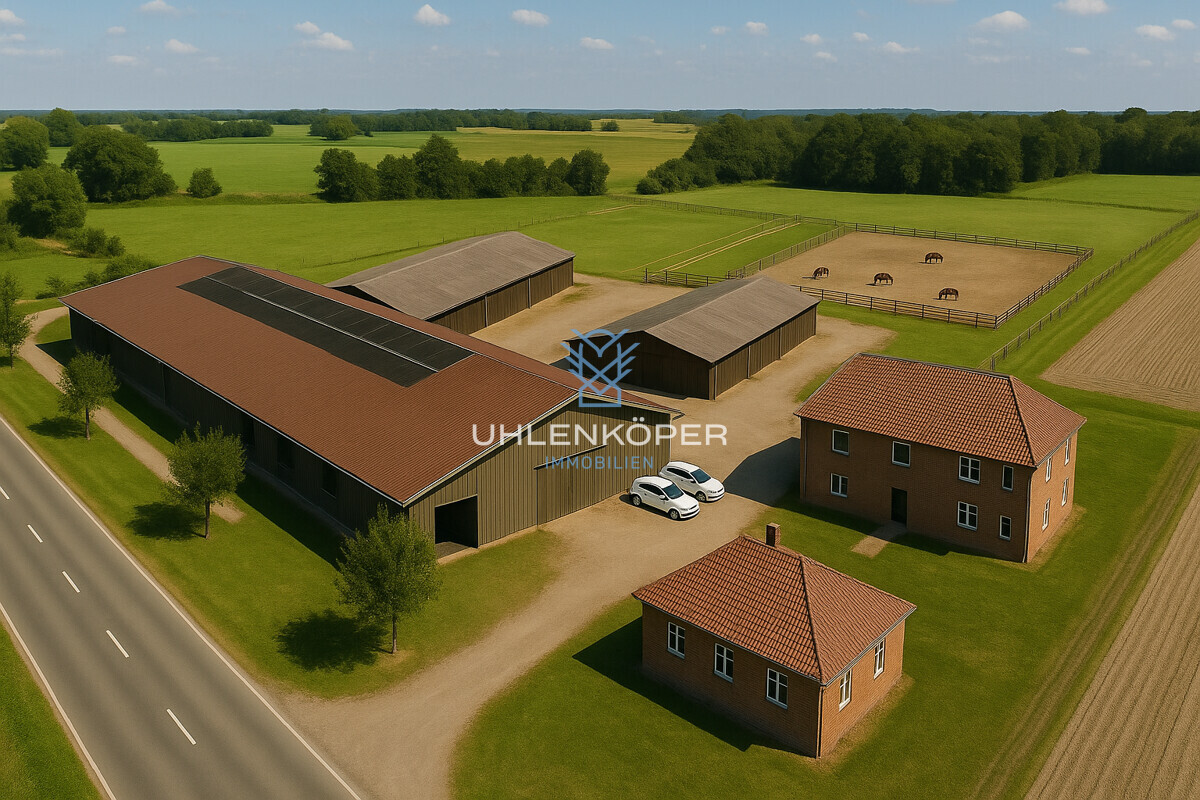 Reiterhof in ländlicher Idylle