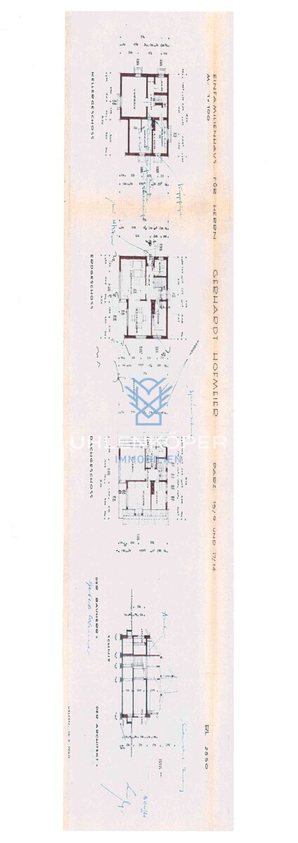 Grundriss Haus 1968 ohne Anbau