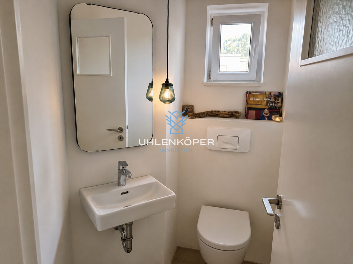 Separates WC im Obergeschoss