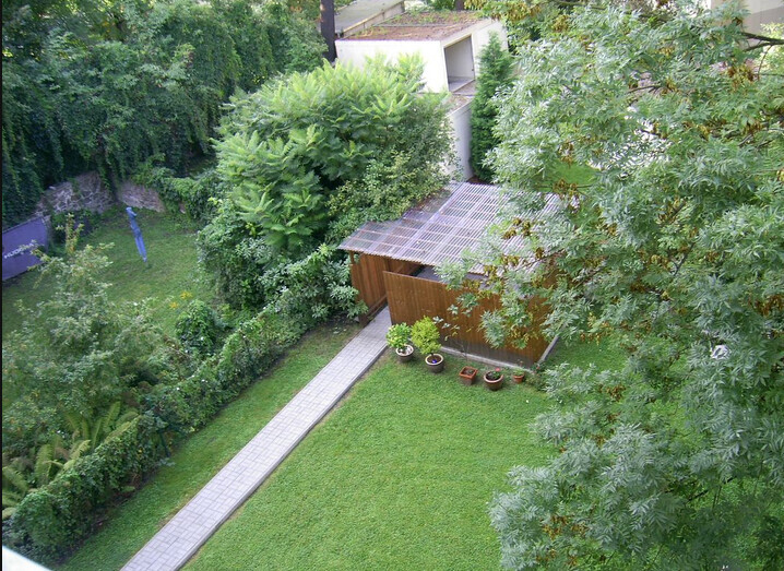 begrünter Innenhof